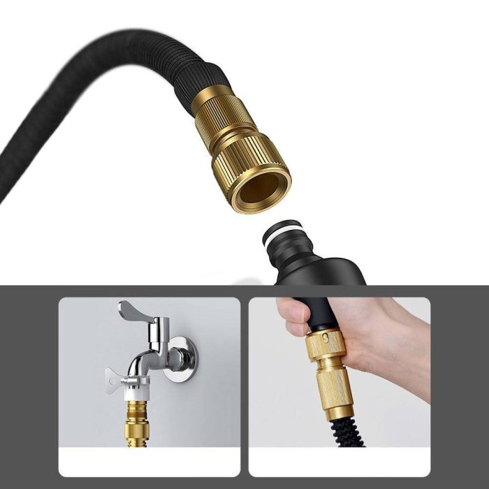 eng pl Baseus Clean Guard Multifunctional car wash gun mop hose 30 m black CRXC01 G01 96016 21 ست نازل و تی شستشوی خودرو Baseus Multifunctional Car Wash Spray Nozzle CRXC01-G01 طول 30 متری