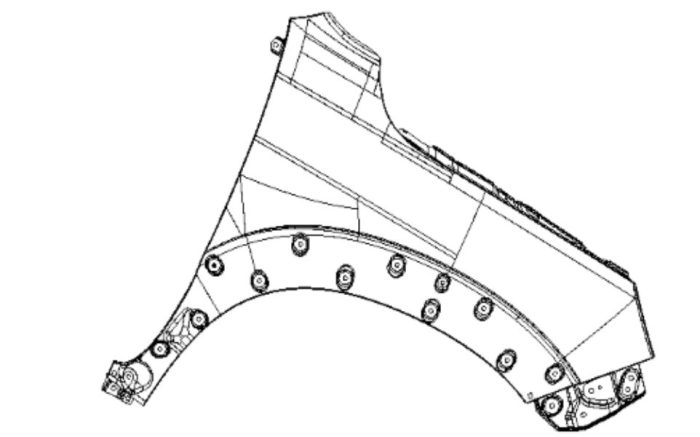 8403202P306A 1 گلگیر جلو چپ KMC T8